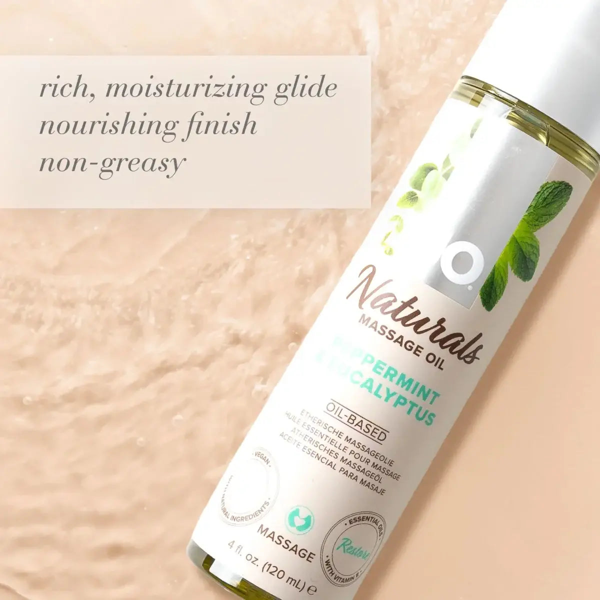 JO® Naturals Massage Oil - Rolik®