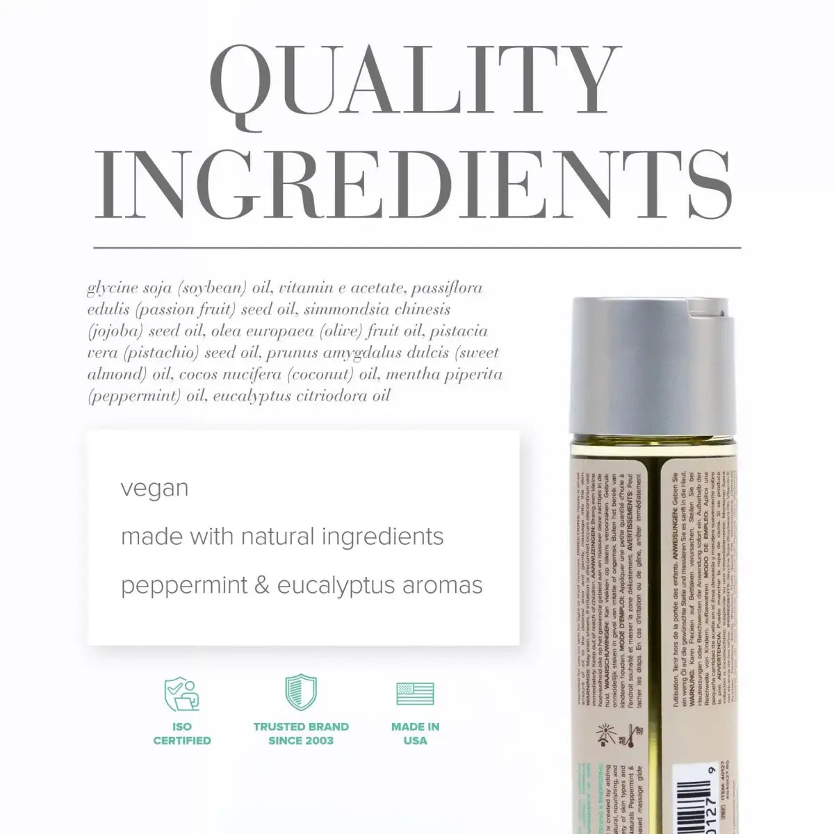JO® Naturals Massage Oil - Rolik®