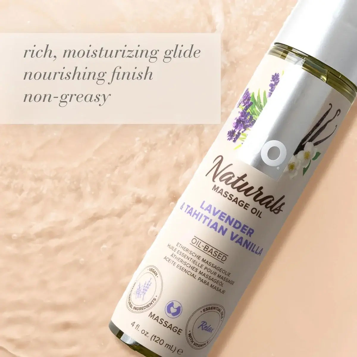 JO® Naturals Massage Oil - Rolik®