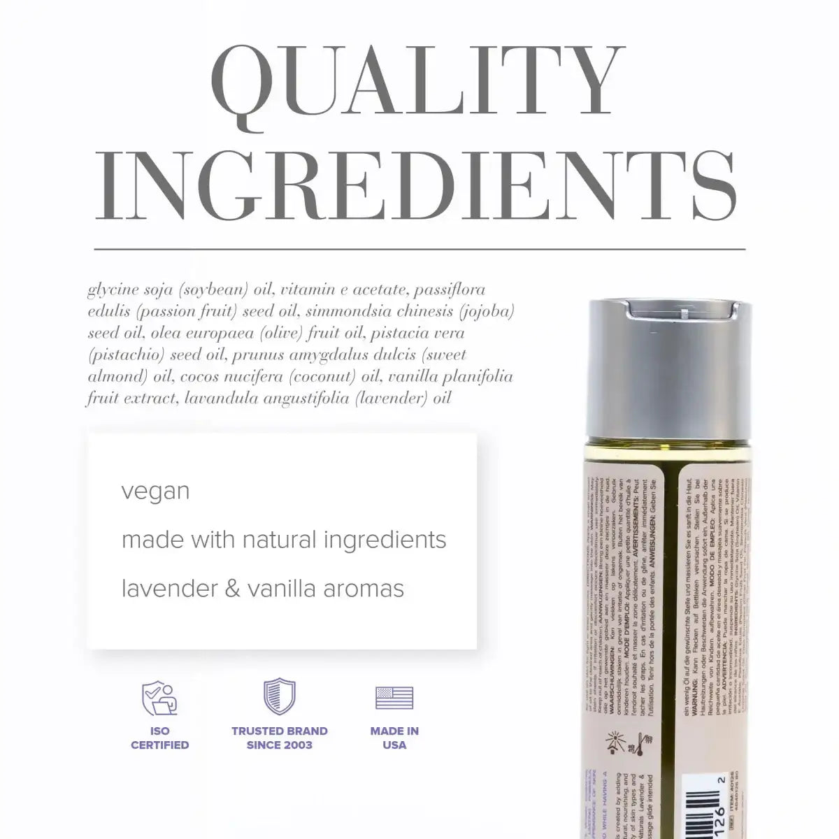 JO® Naturals Massage Oil - Rolik®