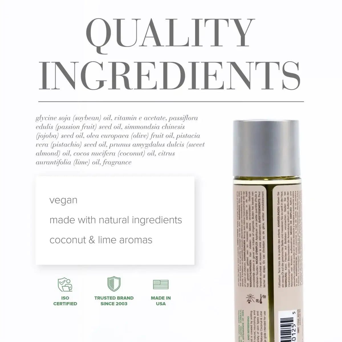 JO® Naturals Massage Oil - Rolik®