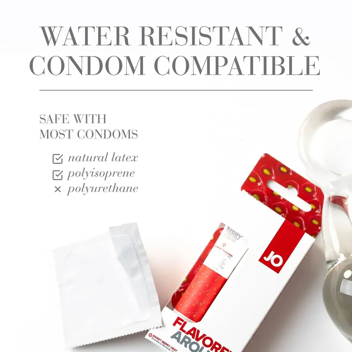 JO® Sweet Berry Heat Flavored Warming Arousal Gel - Rolik®
