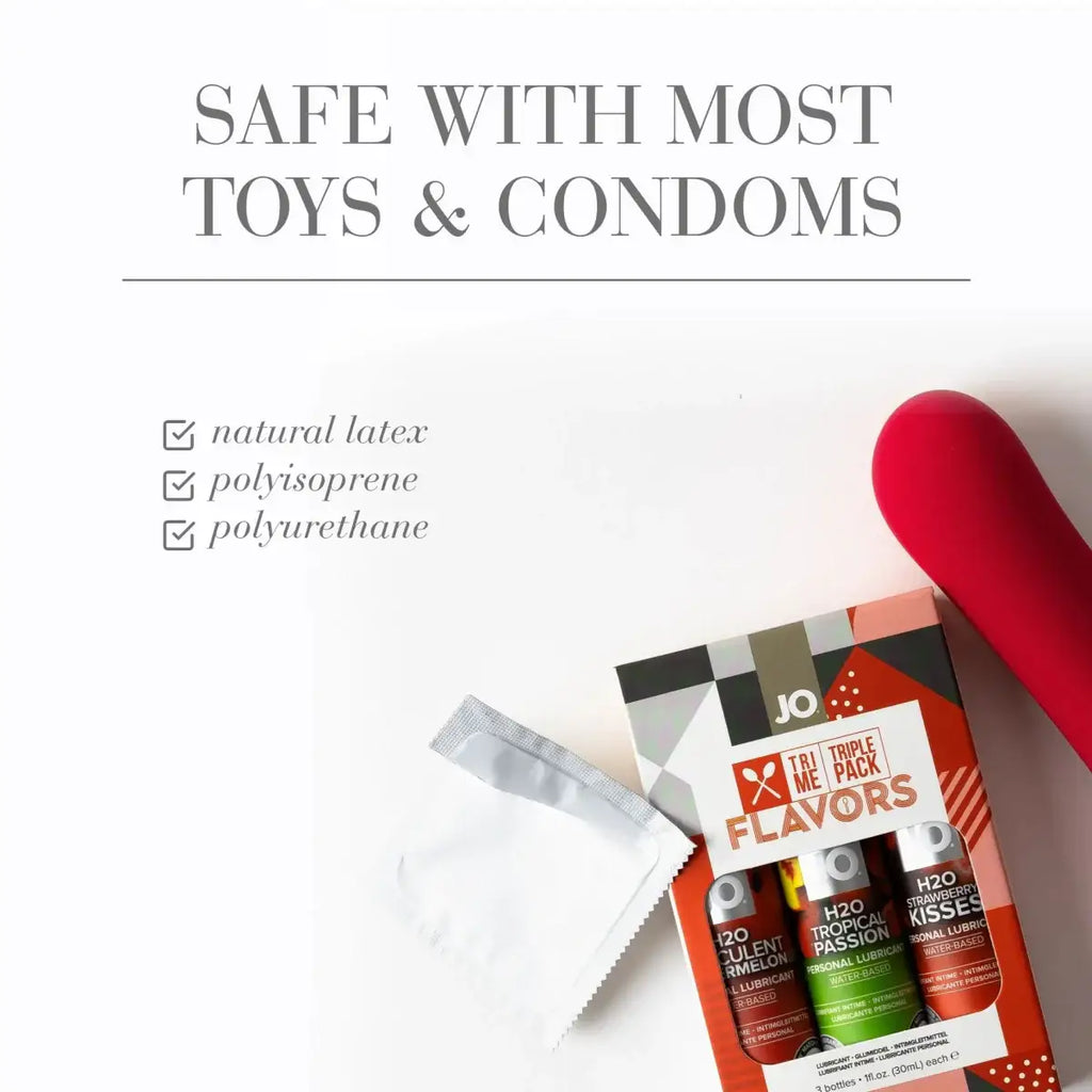 JO® Tri Me Triple Pack Flavors Lubricant Gift Set - Rolik®