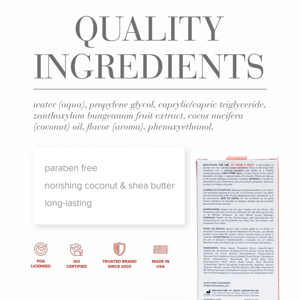 JO® Warm & Buzzy Clitoral Stimulant - Rolik®