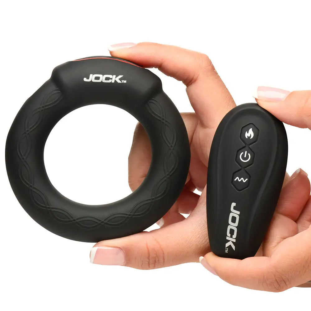 Jock Rumbler Remote Vibrating & Warming C Ring