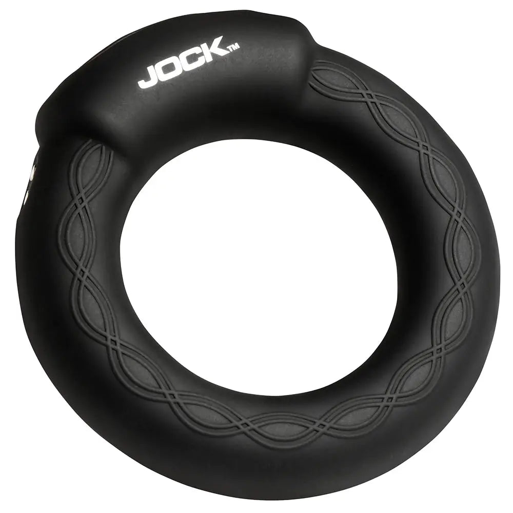 Jock Rumbler Remote Vibrating & Warming C Ring Black / 1.8’’