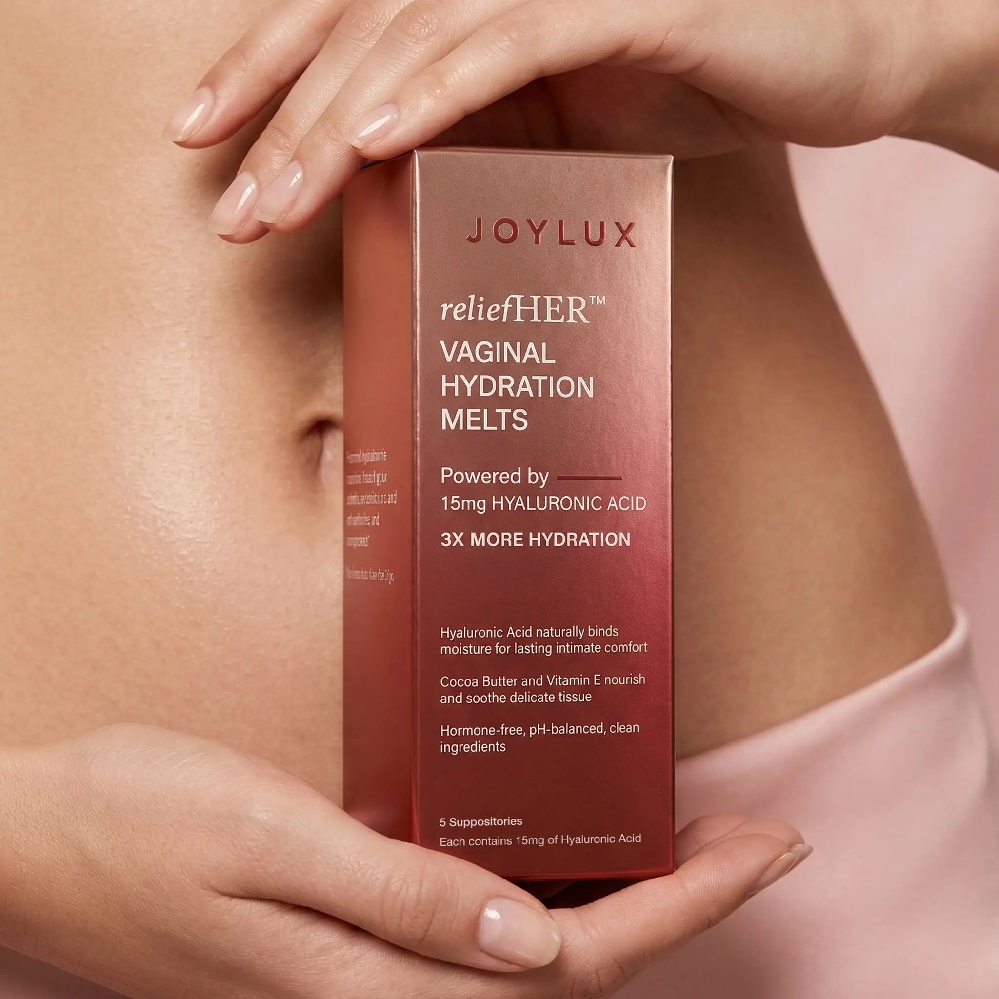 Joylux reliefHER™ Vaginal Hydration Melts, 15mg Hyaluronic Acid Non-Hormonal