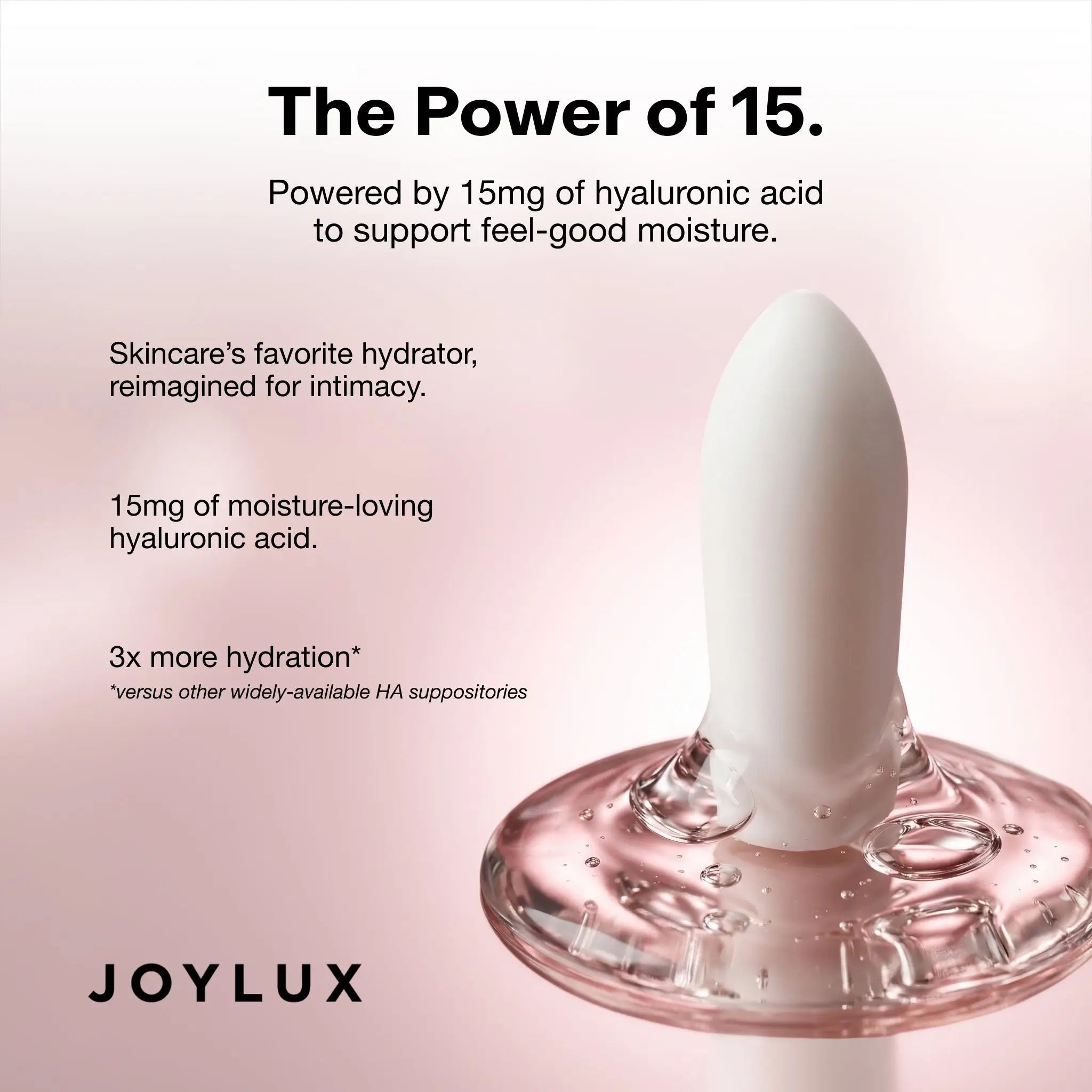 Joylux reliefHER™ Vaginal Hydration Melts, 15mg Hyaluronic Acid Non-Hormonal