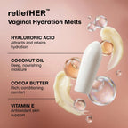 Joylux reliefHER™ Vaginal Hydration Melts, 15mg Hyaluronic Acid Non-Hormonal