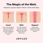 Joylux reliefHER™ Vaginal Hydration Melts, 15mg Hyaluronic Acid Non-Hormonal