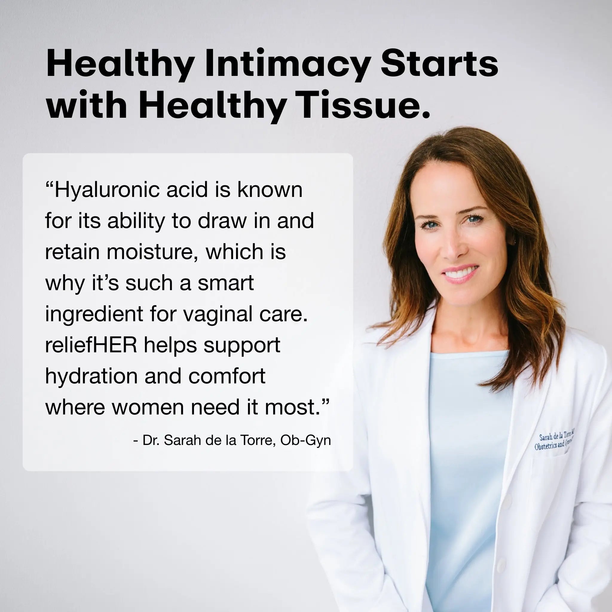 Joylux reliefHER™ Vaginal Hydration Melts, 15mg Hyaluronic Acid Non-Hormonal