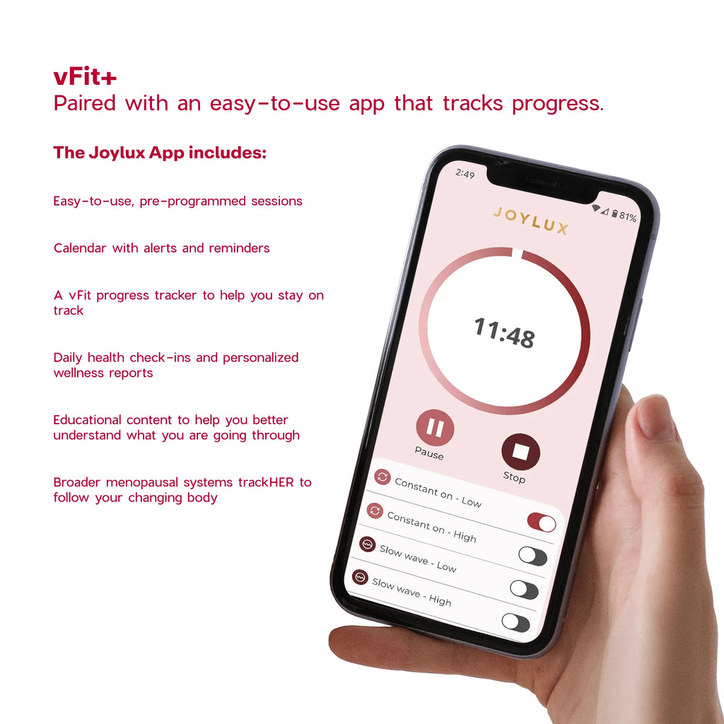 Joylux Respin x vFit® PLUS Red Light Intimate Wellness Device