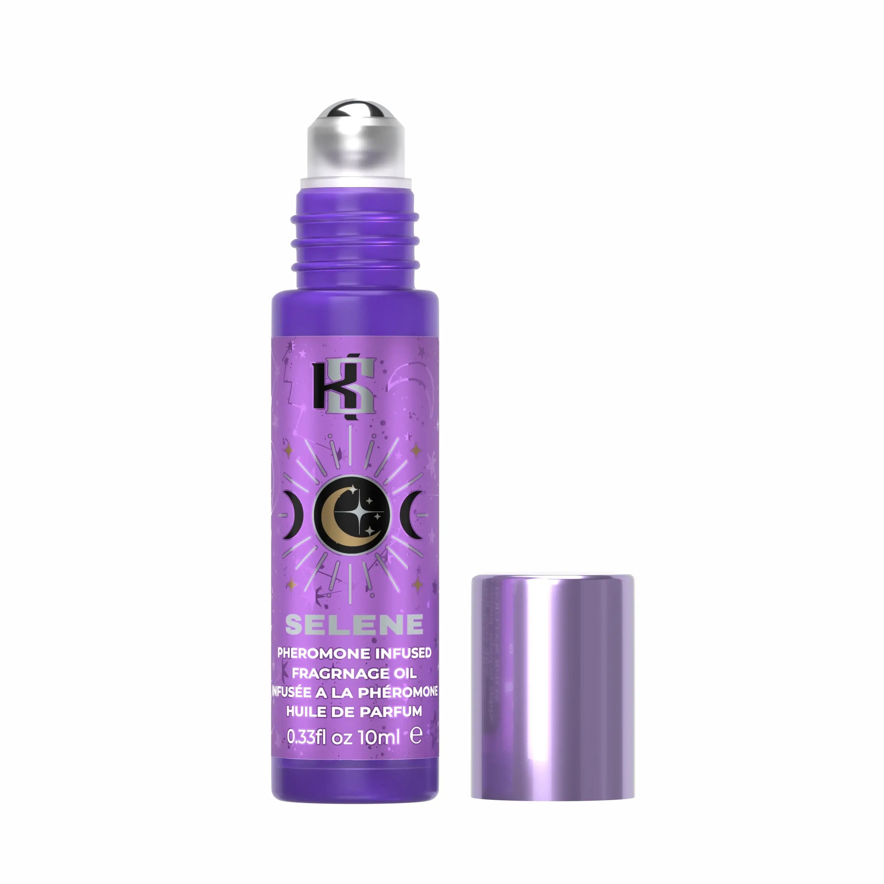 Kama Sutra® Sutra Celestial Collection Pheromone Roll-On Oil | 6 Scents Selene (Stone Fruit Musk)
