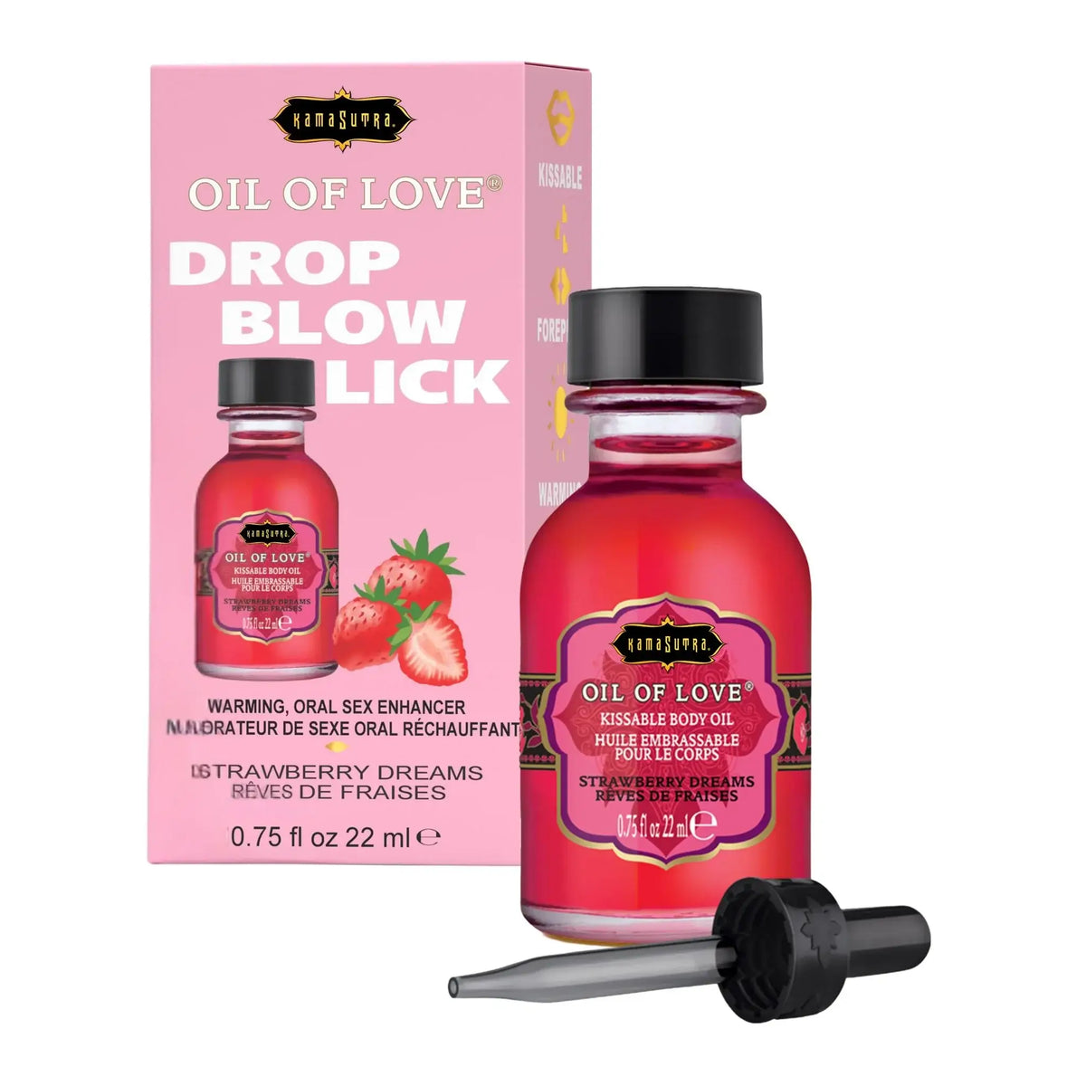 Kama Sutra® Sutra Oil of Love Warming Kissable Body Strawberry Dreams