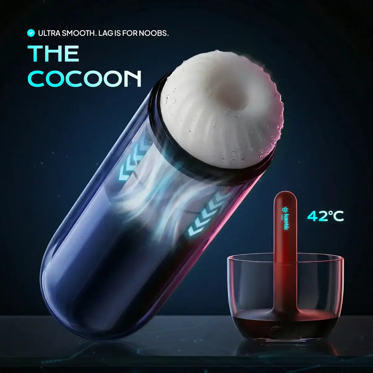 kaotik labs KAOTIK The Cocoon App-Controlled Warming Masturbator