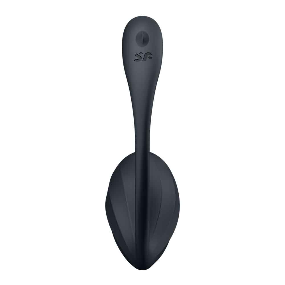 Satisfyer Ribbed Petal Smart Remote Wearable Vibrator Black - Rolik®