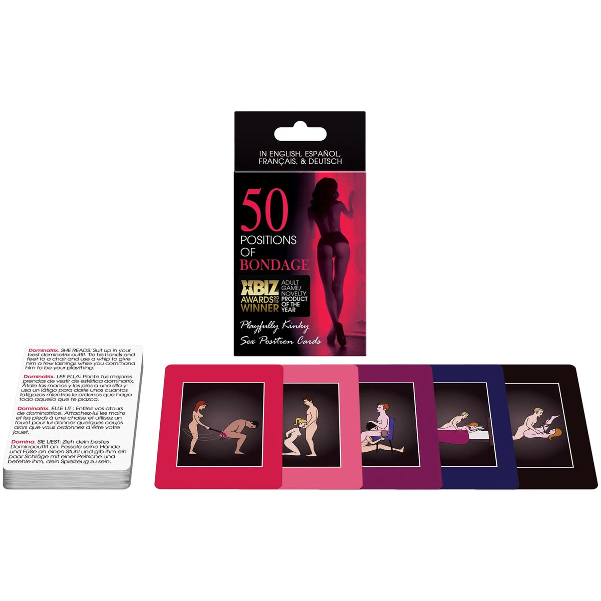 Kheper Games™ 50 Positions of Bondage - Intimate Card Game for Couples