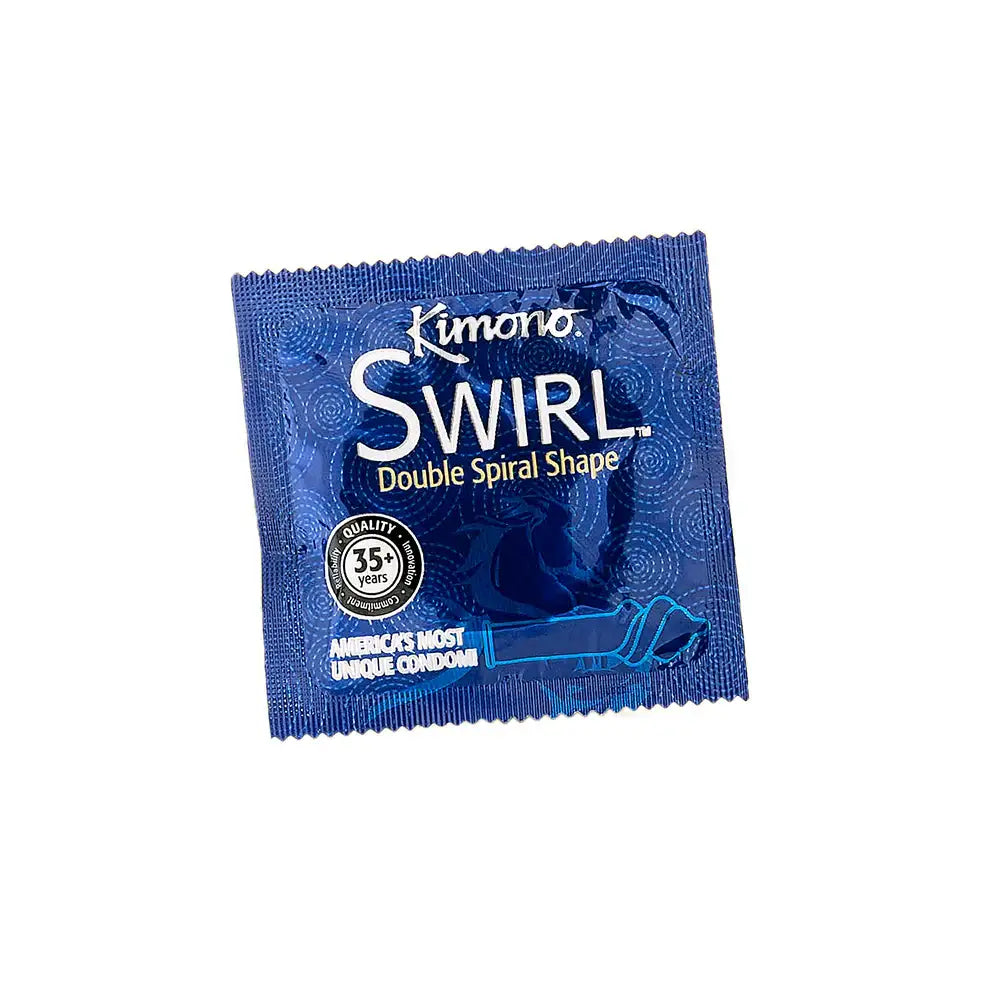 Kimono Swirl Condoms Double Helix Shaped Rolik®