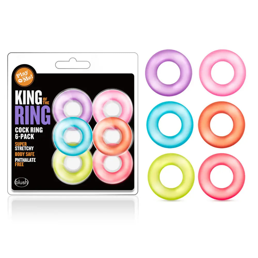 King of the Ring C-Ring 6-Pack - Rainbow