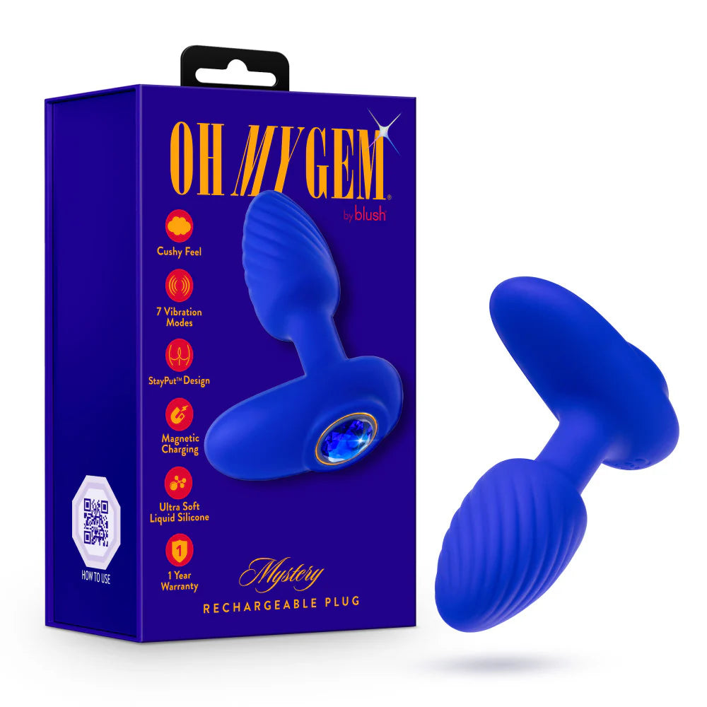 Oh My Gem® Sapphire Mystery Vibrating Plug - Rolik®