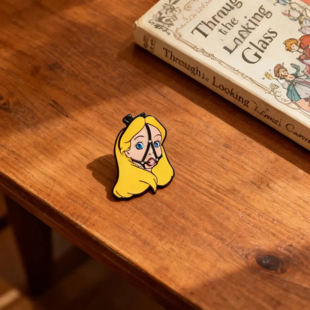 Lady In Wonderland Enamel Pin