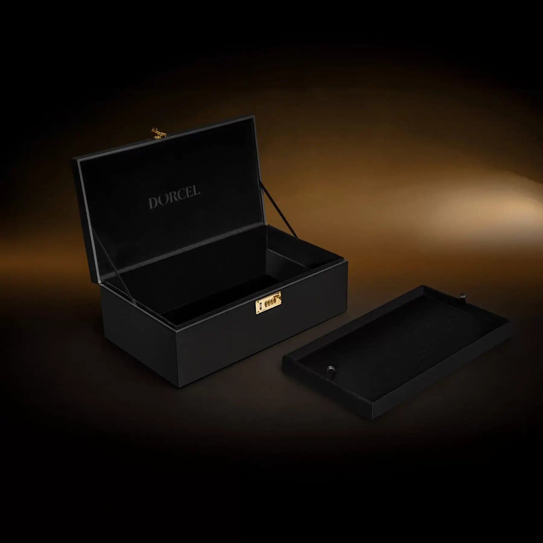 Le Coffret Prestige Edition Built-in Combination Lock Storage Box - Black