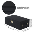 Le Coffret Prestige Edition Built-in Combination Lock Storage Box - Black