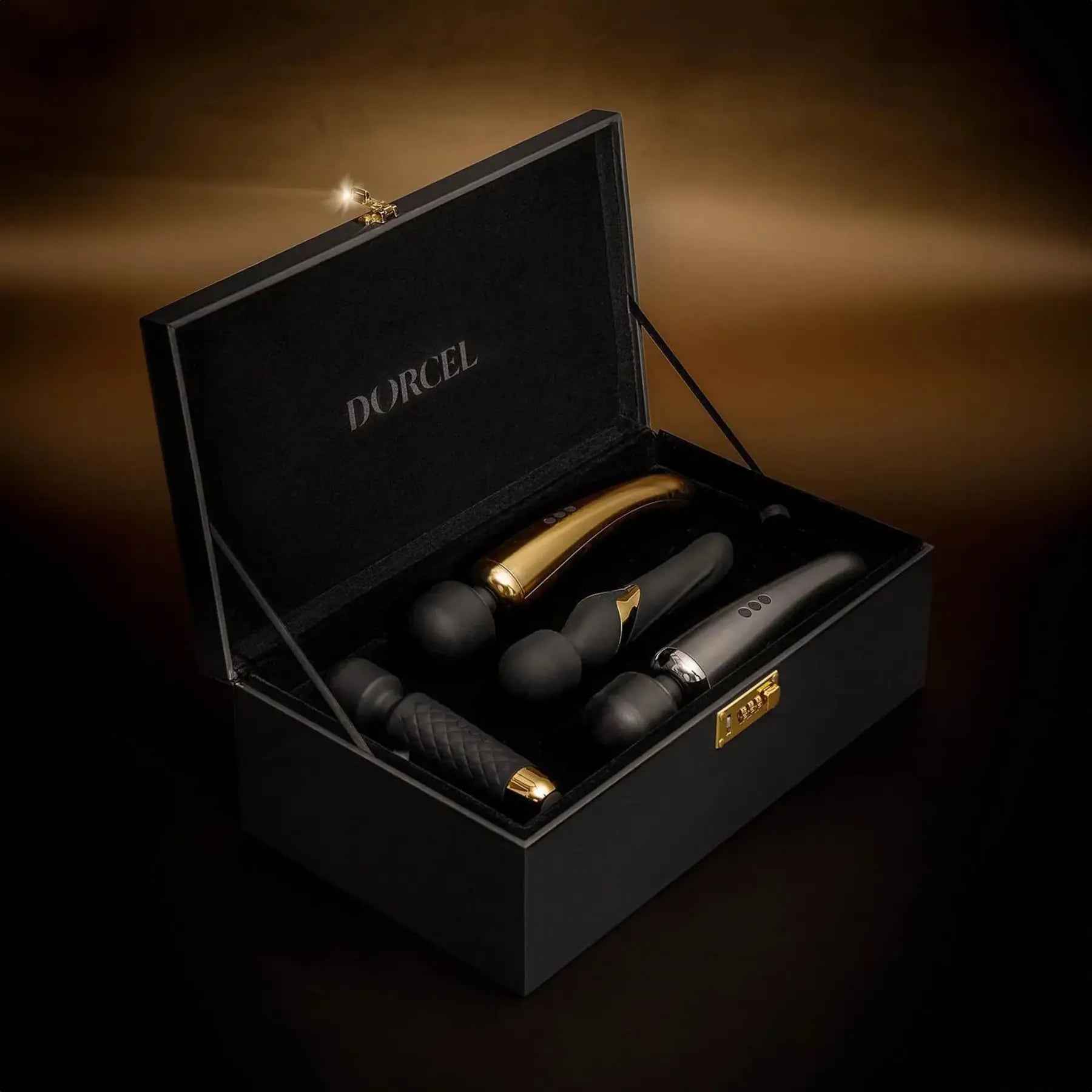 Le Coffret Prestige Edition Built-in Combination Lock Storage Box - Black