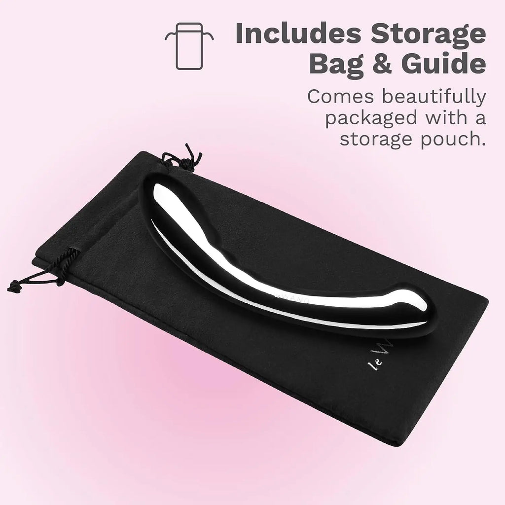 Le Wand Arch Stainless Steel G-Spot - Double-Ended Dildo Silver