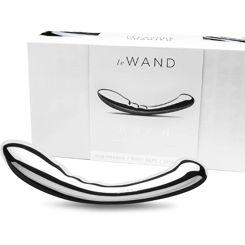 Le Wand Arch Stainless Steel G-Spot - Double-Ended Dildo Silver