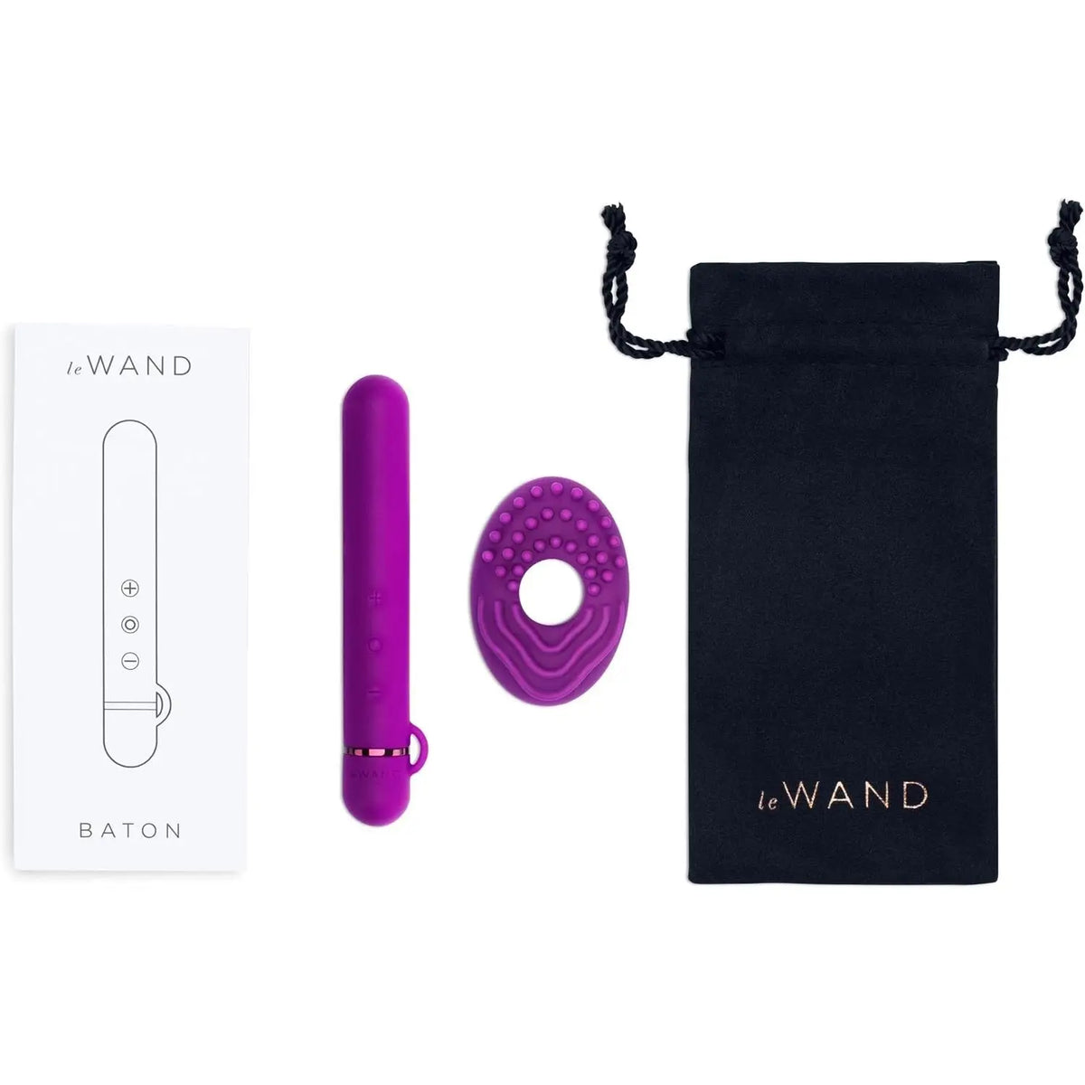 Le Wand Baton Rechargeable Vibrator - 15 Modes & 6 Intensities