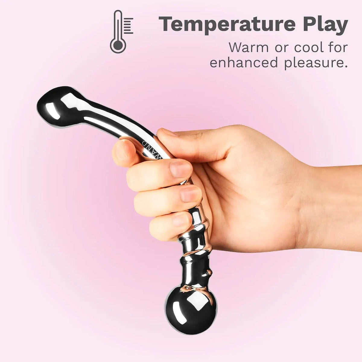 Le Wand Bow Stainless Steel G-Spot & P-Spot Silver
