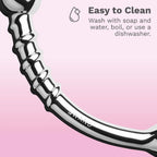 Le Wand Bow Stainless Steel G-Spot & P-Spot Silver