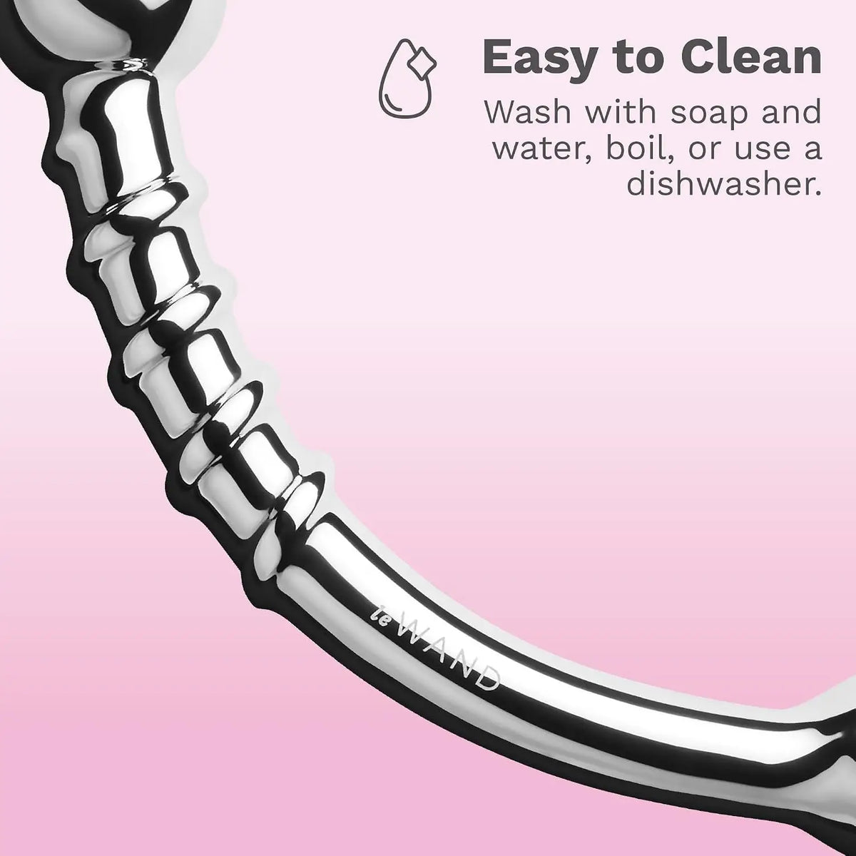Le Wand Bow Stainless Steel G-Spot & P-Spot Silver