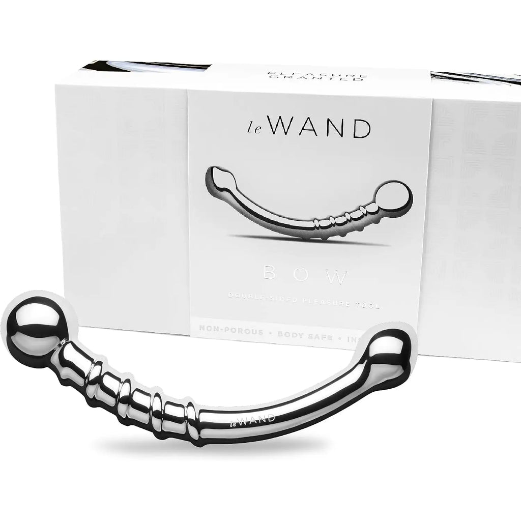 Le Wand Bow Stainless Steel G-Spot & P-Spot Silver