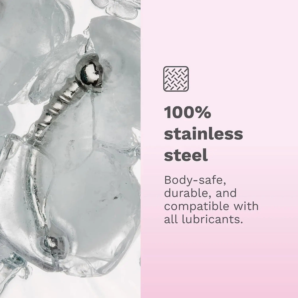 Le Wand Bow Stainless Steel G-Spot & P-Spot Silver