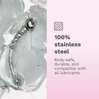 Le Wand Bow Stainless Steel G-Spot & P-Spot Silver