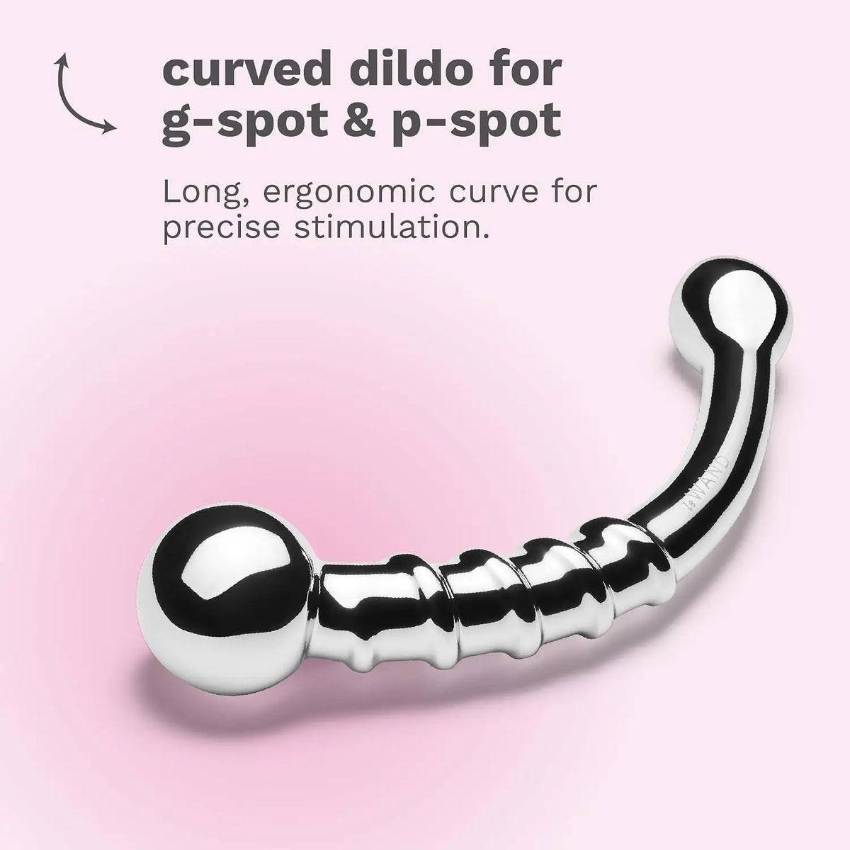 Le Wand Bow Stainless Steel G-Spot & P-Spot Silver