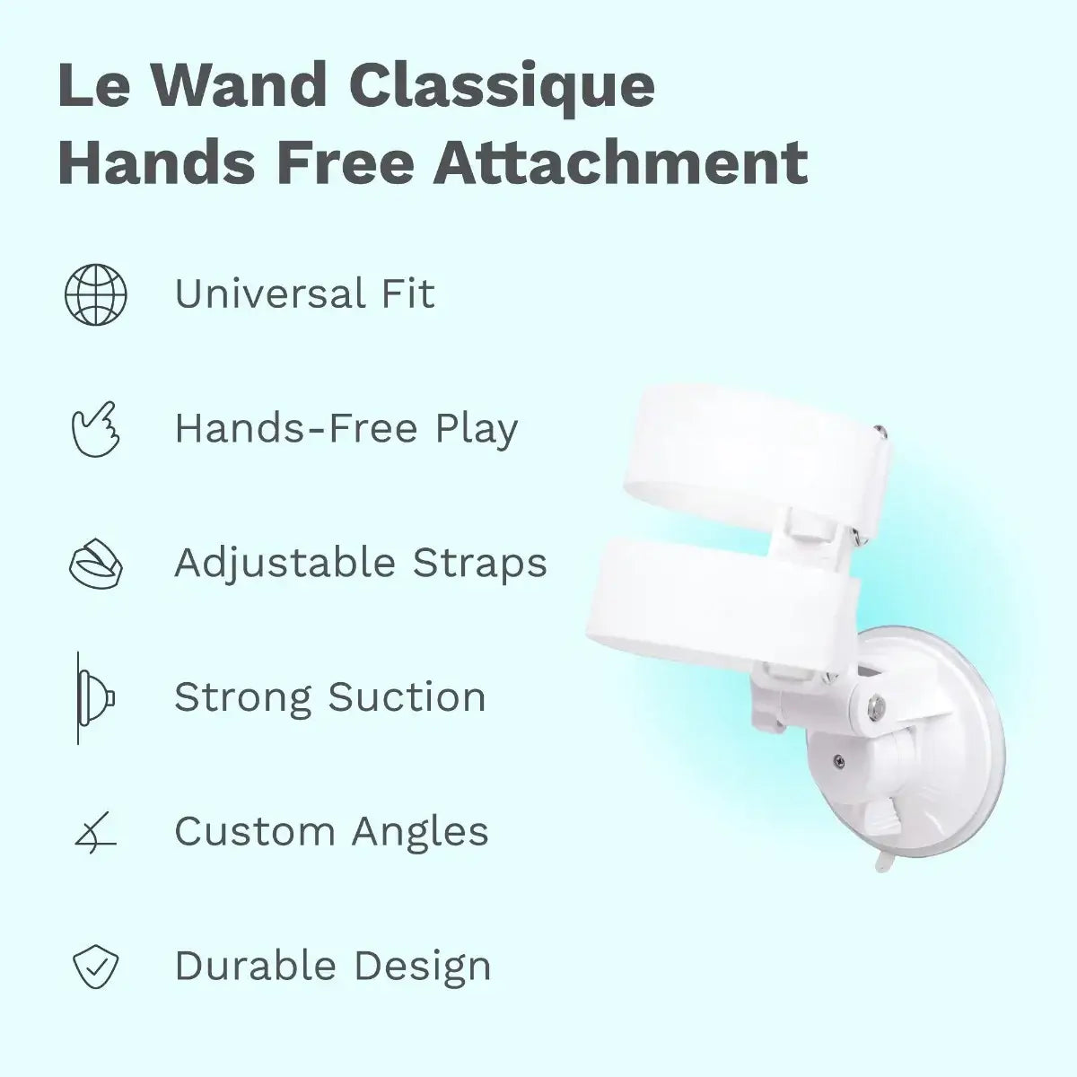 Le Wand Classique Hands-Free Massager Holder White