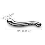 Le Wand Contour Stainless Steel Dildo - Silver