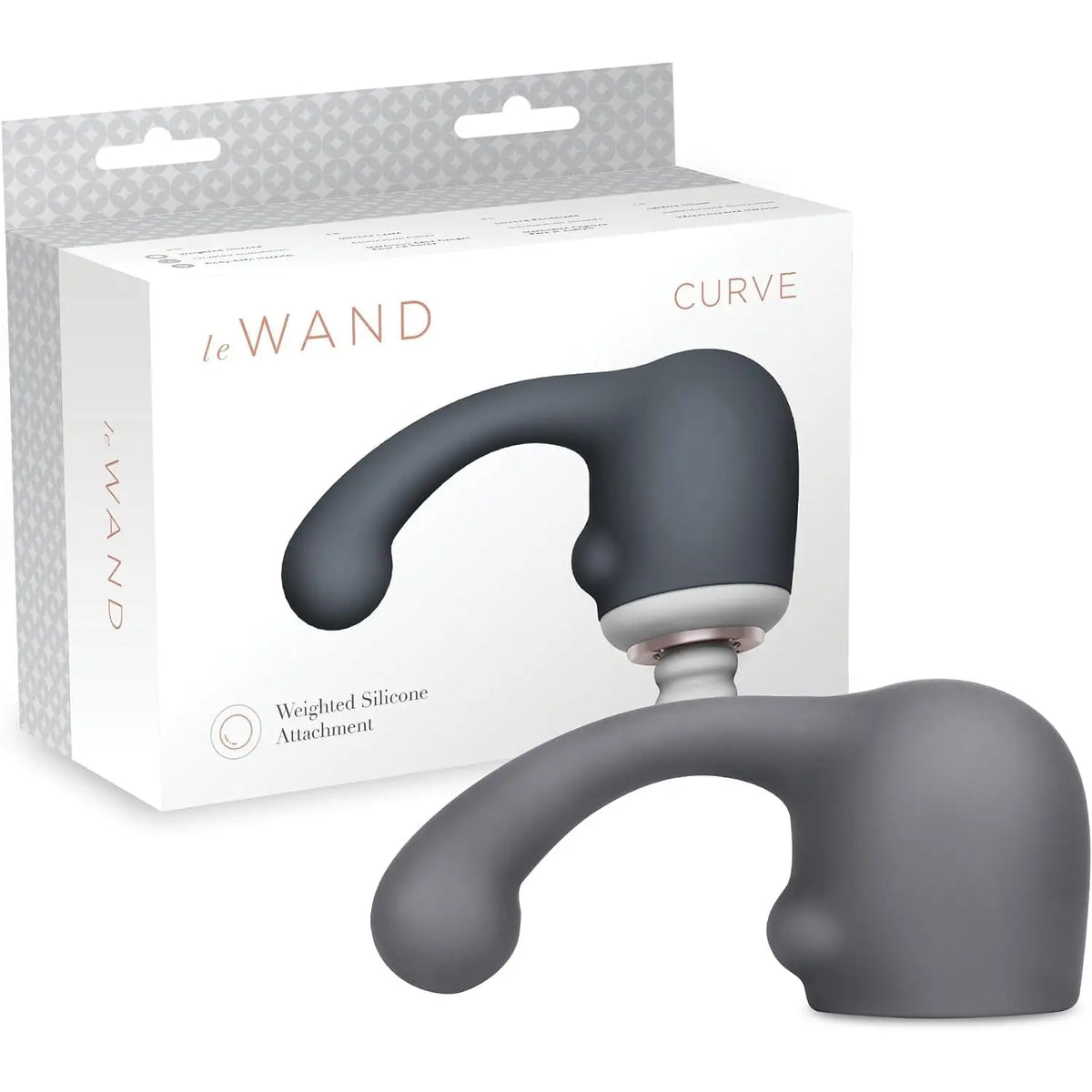 Le Wand Curve Weighted Silicone Attachment Gray