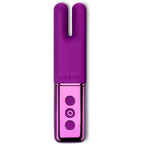 Le Wand Deux Twin-Motor Mini Vibrator - Rechargeable Clitoral Stimulator Purple