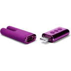 Le Wand Deux Twin-Motor Mini Vibrator - Rechargeable Clitoral Stimulator Purple