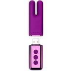Le Wand Deux Twin-Motor Mini Vibrator - Rechargeable Clitoral Stimulator Purple