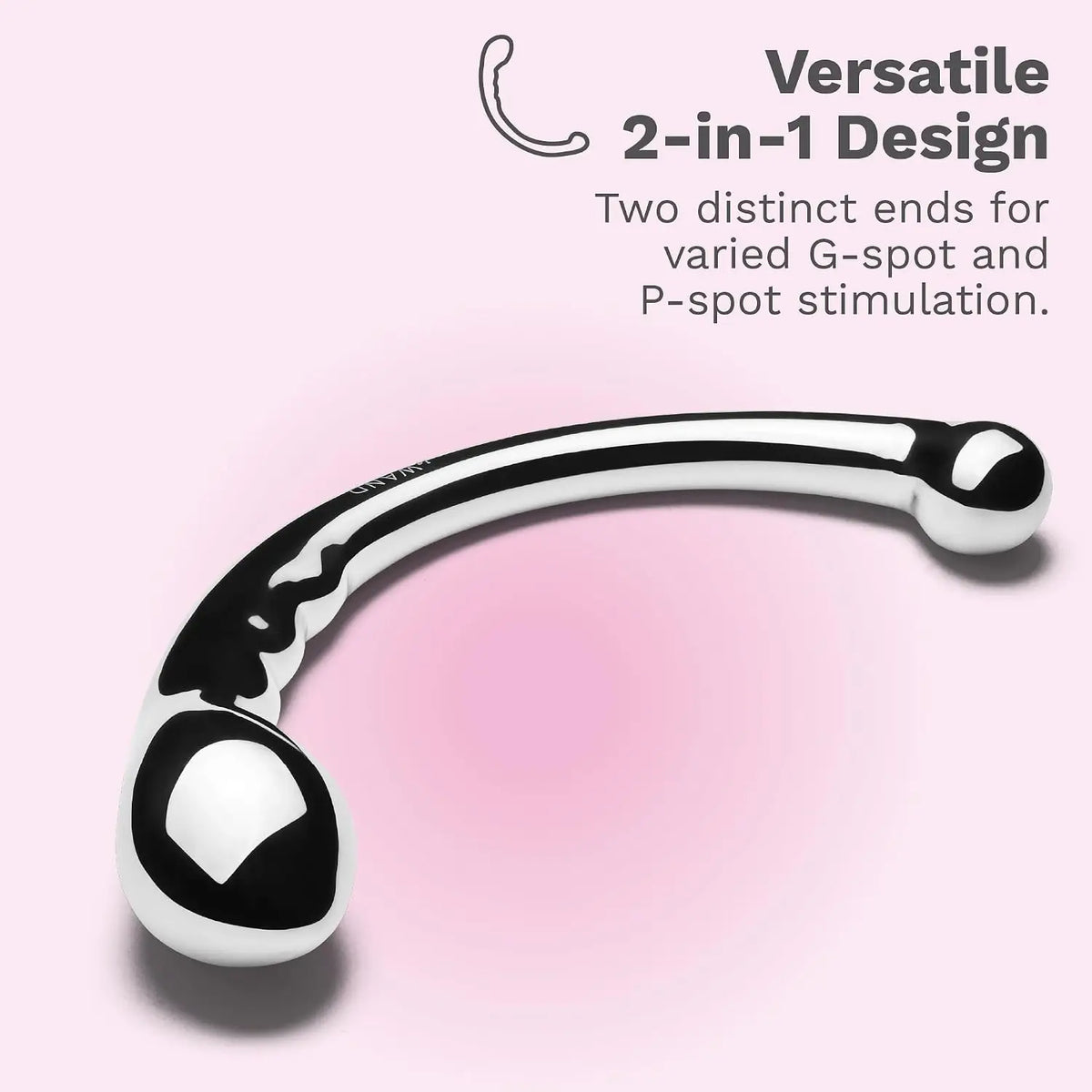 Le Wand Hoop Stainless Steel Double-Ended Silver