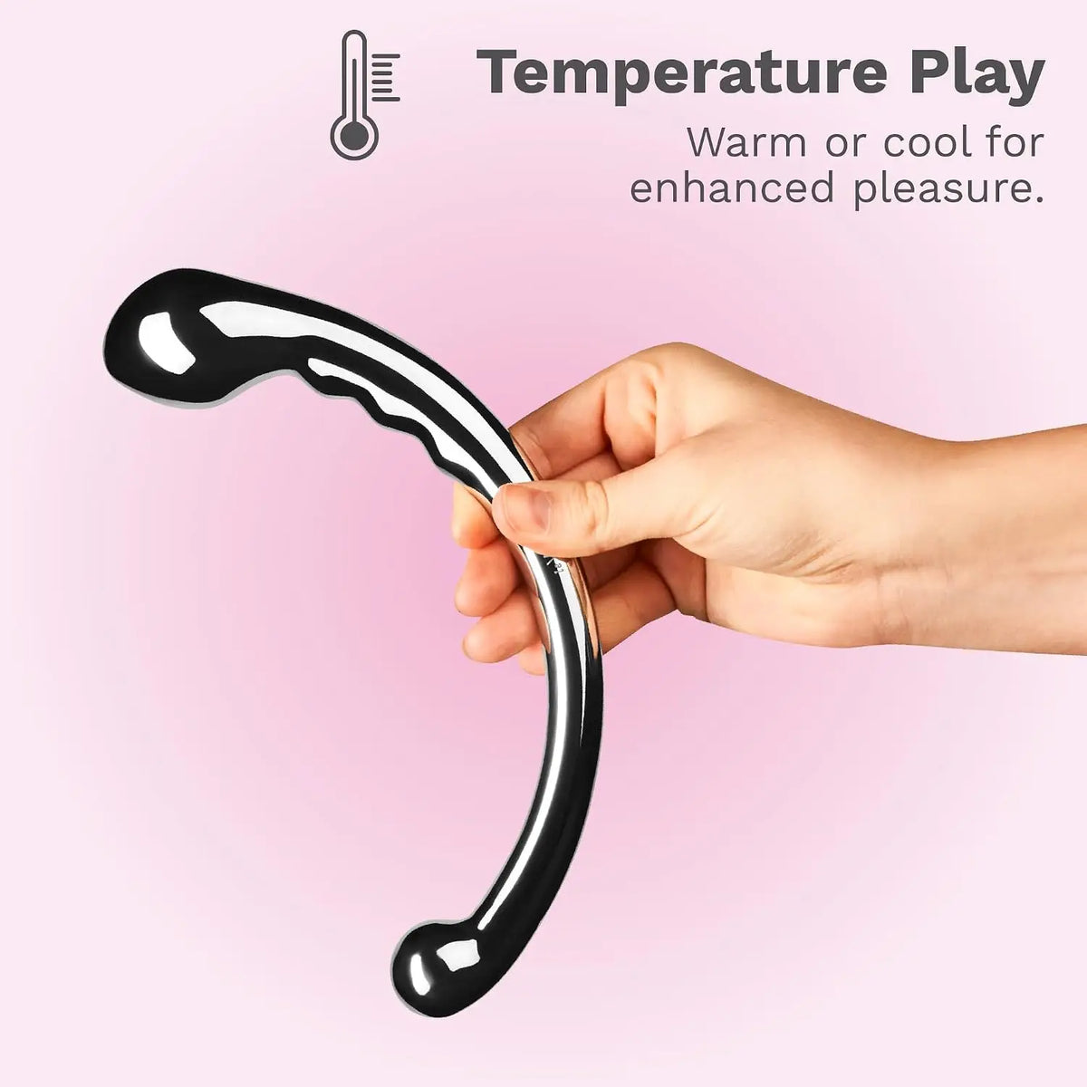 Le Wand Hoop Stainless Steel Double-Ended Silver