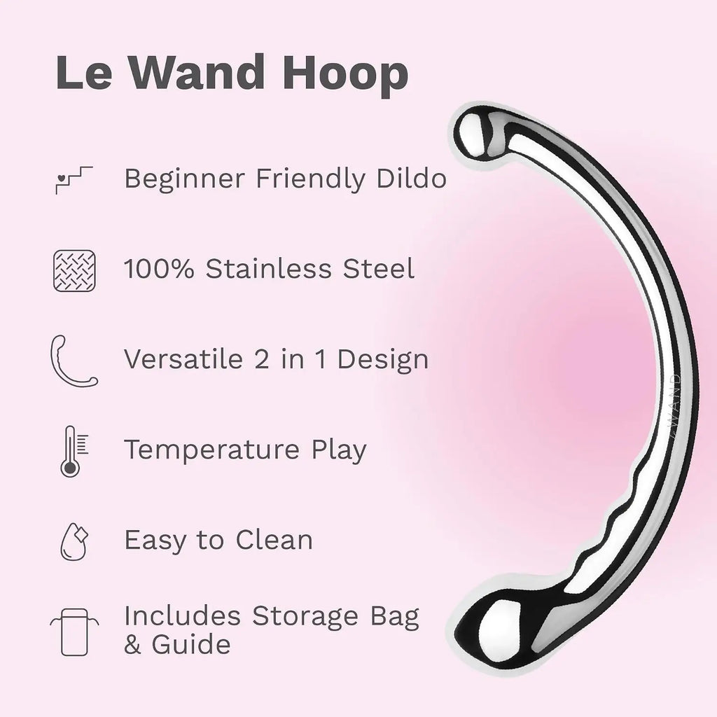 Le Wand Hoop Stainless Steel Double-Ended Silver