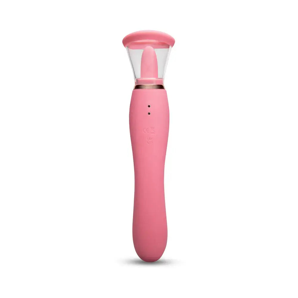 Pink Lick 3-in-1 Vibrator with Licking & Suction