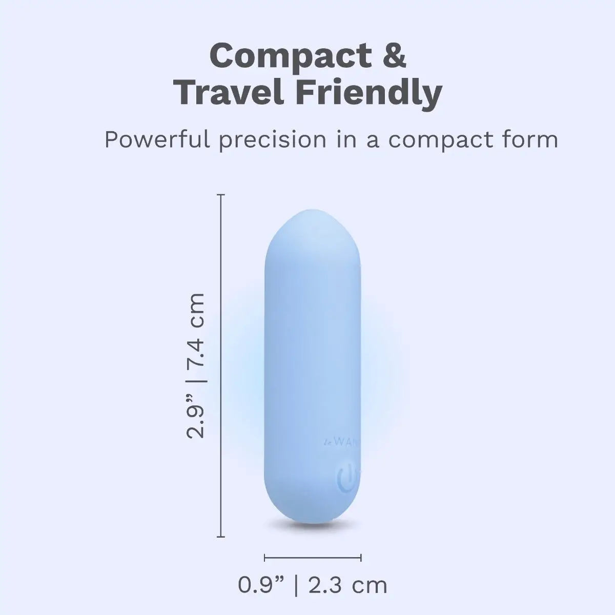 Le Wand Mini Vibe Bullet Vibrator – Rechargeable & Waterproof Sky Blue