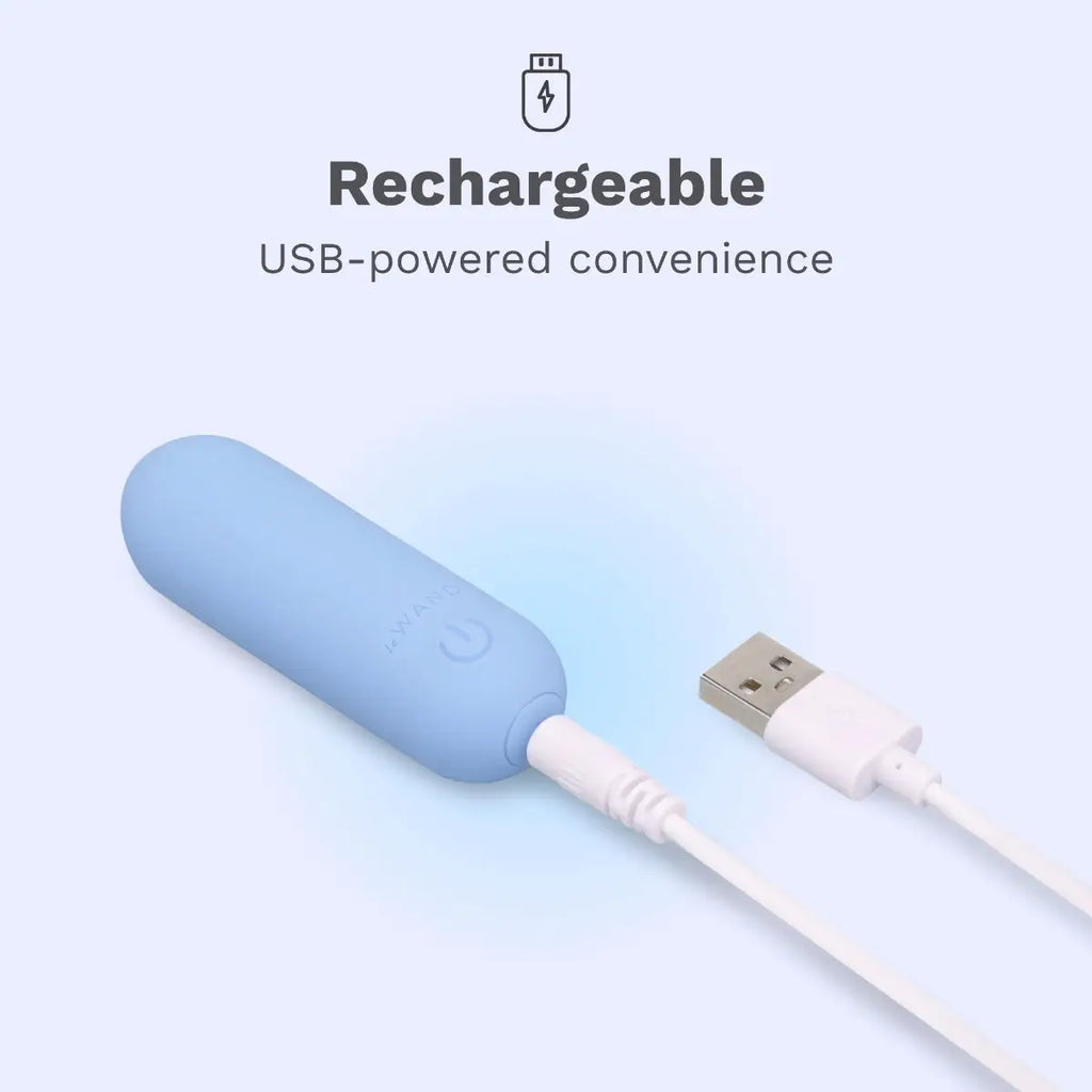 Le Wand Mini Vibe Bullet Vibrator – Rechargeable & Waterproof Sky Blue